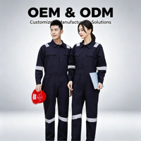 Combinaisons de travail en coton 100% sur mesure fabriquées en Chine pour hommes et femmes, combinaison de sécurité industrielle avec bandes réfléchissantes
