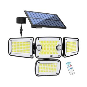 Mới nhất 342led bên ngoài năng lượng mặt trời ánh sáng 3 chế độ năng lượng mặt trời cảm biến chuyển động tường ánh sáng riêng biệt 5 mét cáp an ninh năng lượng mặt trời đèn ngoài trời - Product Image 1