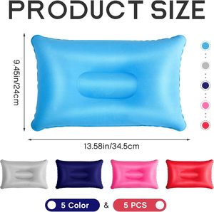Juego de Almohadas Inflables Portátiles de Alta Calidad para Acampar, Varios Colores, para Viajes de Marzo - Product Image 2