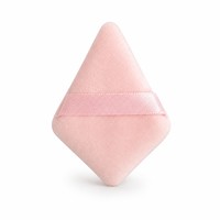 Houppette en microfibre floquée JLY pour fond de teint et poudre libre, ultra douce, avec applicateur de maquillage