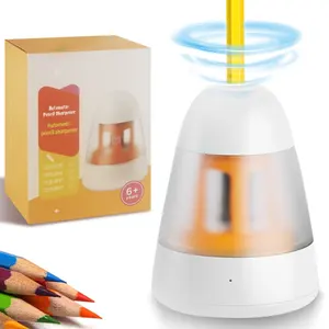 סיטונאי באיכות גבוהה מותאם אישית לוגו ילדי אוטומטי עיפרון מחדד חשמלי עיפרון מחדד עיפרון מחדד