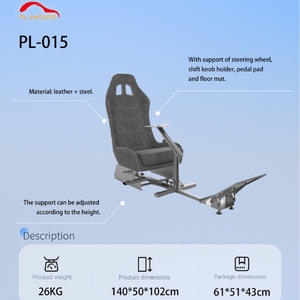 Playgame Mofe simulatore di corse nere cabina di pilotaggio gioco di guida simulatore sportivo sedile - Product Image 2