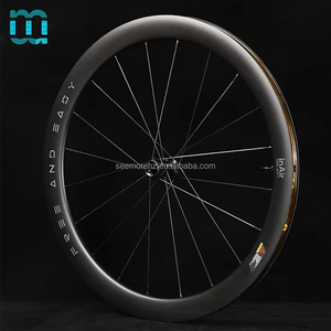 Juego de <span class=keywords><strong>Ruedas</strong></span> de <span class=keywords><strong>Carbono</strong></span> para Bicicleta de Carretera SeeMore, Delanteras de 40 mm, Traseras de 50 mm, con Radios Aero CX-ray, Buje de Trinquete de 54 Dientes, para Ciclismo de <span class=keywords><strong>Gravel</strong></span> y Carreras - Product Image 1