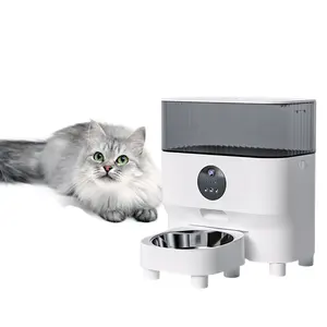 热卖最新智能分配器智能遥控自动宠物喂食器，带猫狗摄像头功能