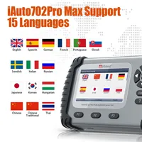 Vident iAuto702PRO MAX Todos los sistemas Escáner de diagnóstico automotriz Profesional 34 Funciones especiales Codificación ECU OBD2 Escáner de automóvil
