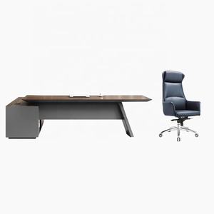 Personalizado OEM de alta calidad europeo moderno mobiliario de oficina en forma de L Executive Boss CEO juego de mesa de escritorio para la Oficina - Product Image 6