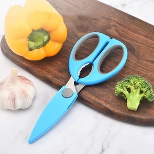 Tijeras Multifuncionales de Acero Inoxidable, Duraderas, para Raspar Escamas de Pescado, Abrir Nueces, Tijeras de Cocina con Cubierta de PP - Product Image 6