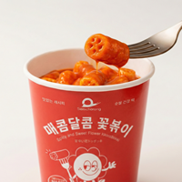 Made In Korea Premium 500cc Instant Tteokbokki Halal Certified Original Flavor Korean Flower Rice Cake Quick Meal