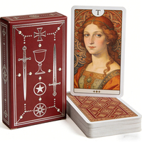 Cartes de jeu de tarot Oracle haut de gamme avec estampage à chaud sur papier et guide