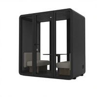UNIBOOTH Cabine de bureau insonorisée moderne, cabine téléphonique en aluminium de précision, installation rapide, personnalisable pour bureau à domicile et centre commercial