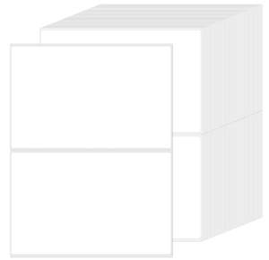 Étiquettes vierges en papier synthétique 4"x6" faciles à décoller et à déchirer sans résidu, surface inscriptible pour l'expédition et l'inventaire - Product Image 1