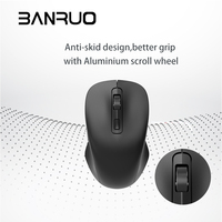 Ratón Inalámbrico 2.4G al por Mayor, Ratón de Oficina 4D, Ratón Óptico USB Inalámbrico para Portátil, Ratón Ergonómico para Computadora