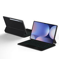 Étui de Clavier Rétroéclairé Fin de Luxe pour Samsung Galaxy Tab S11 S10 S9 Ultra 14.6 Pouces 2025 2024 2023