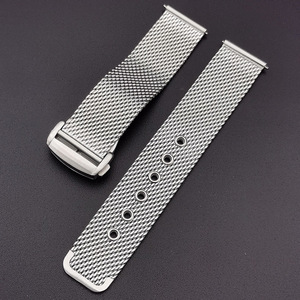 Design semplice sgancio rapido 20mm 22mm Milanese cinturino <span class=keywords><strong>in</strong></span> maglia spazzolato <span class=keywords><strong>acciaio</strong></span> inossidabile con fibbia <span class=keywords><strong>in</strong></span> metallo cinturino orologio <span class=keywords><strong>in</strong></span> metallo - Product Image 3
