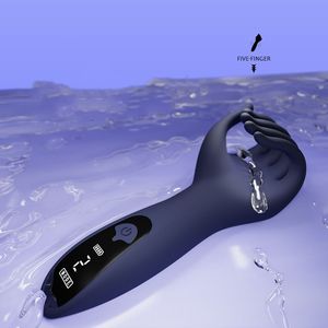 <span class=keywords><strong>Masturbateur</strong></span> avec LED Doigt <span class=keywords><strong>Masturbateur</strong></span> Stimulé Vibration Masturbation Masculine Masseur Testiculaire Tasse Adult Sex Toys pour Hommes - Product Image 4