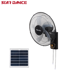 220V AC DC ventilador de pared ventilador de emergencia recargable ventilador solar montado en la pared - Product Image 4