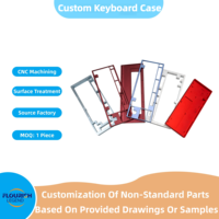 Kit de clavier mécanique GH60 personnalisé, usiné CNC avec précision, anodisé, coque en alliage d'aluminium avec usinage par électroérosion à fil