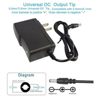 Adaptateur d'alimentation 4,2 V 1 A 1000 mA 2 A, chargeur rapide pour batterie au lithium 5,5 mm x 2,5 mm pour pack Li-ion 18650 à cellule unique 3,7 V 4,2 V