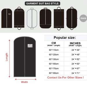Bolsa Acolchada de Tela No Tejida Negra de Alta Calidad para Disfraces y Ropa de Baile, con Cierres, a la Moda, para Promoción de Marca - Product Image 4