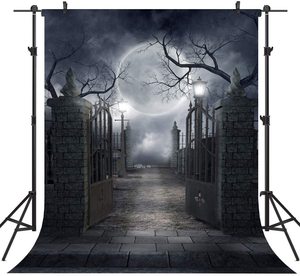 <span class=keywords><strong>Sfondo</strong></span> di Halloween lanterna di zucca castello foresta <span class=keywords><strong>luna</strong></span> pietra tombale bambino fotografia <span class=keywords><strong>sfondo</strong></span> per puntelli Studio fotografico - Product Image 1