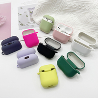 Casing penutup silikon untuk airpods Pro 2 3 silikon dengan tas Opp untuk airpods Pro 4 warna-warni casing penutup Earphone