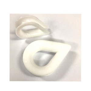 Dedal de plástico blanco para cuerdas de alambre, 12mm, 16mm, disponible - Product Image 1