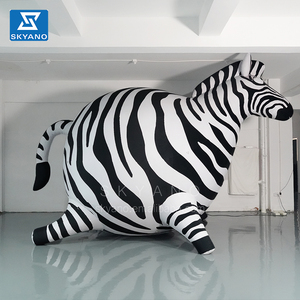 Zebra Inflable Obesa, Mascota de Dibujos Animados Inflable, Material de Felpa - Product Image 6
