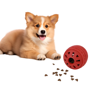 环保设计师设计的自动室内狗猫咀嚼玩具轮胎形状喂食球互动硅胶宠物玩具 - Product Image 2