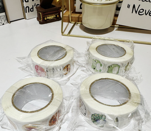 Factory Customized Eco-friendly <strong>Food</strong> Grade Adhesive Vinyl Round Sticker <strong>Roll</strong> <strong>Labels</strong> with <strong>Custom</strong> Brand Name and Logo <strong>Printing</strong> - Product Image 5