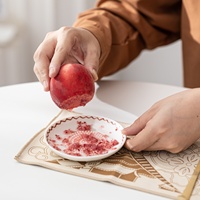 Grensoverschrijdende Japanse handgeschilderde porseleinen matcha kom cadeauset keramiek theeceremonie fruitmolen ovenveranderende kleur
