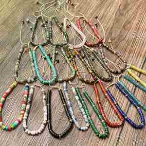 Natural Stone <b>Bracelet</b> Colorful Glass Beaded Relaxation Aid Strategic Custom Packaging Solution After-sales Support - Product Image 4