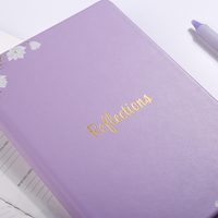 Carnet en cuir PU personnalisé avec logo, format A5, journal de prière, agenda quotidien, papeterie dorée pour cadeau d'affaires