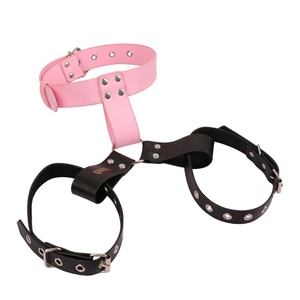 ชุดรัดหน้าอกหนังแบบ BDSM สำหรับผู้หญิง พร้อมสายรัดเอว ชุดคอร์เซ็ทหนังสำหรับคู่รัก เซ็กซี่  พร้อมปลอกคอ  อุปกรณ์ SM สำหรับผู้ใหญ่ ใช้สำหรับกิจกรรมทางเพศ - Product Image 5