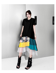 <span class=keywords><strong>Robe</strong></span> longue élégante Bettergirl French Niche Printemps-Été 2026 à rayures verticales fines et col chemise - Product Image 1