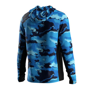 Jersey de Pesca con Capucha y Cierre Completo para Hombre, Transpirable, Anti-UV, para Pesca desde la Orilla y en Barco - Product Image 3