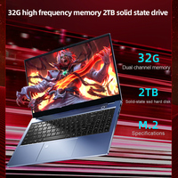 Ordinateur portable Win10 à boîtier métallique de programmation de 15.6 pouces Intel Core I9 10th 32GB RAM 2TB SSD 2.4GHZ 5.4GHZ ordinateur portable