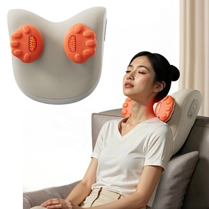 Coussin <span class=keywords><strong>de</strong></span> <span class=keywords><strong>massage</strong></span> chauffant rechargeable pour le <span class=keywords><strong>cou</strong></span> <span class=keywords><strong>et</strong></span> les épaules avec fonction musicale, masseur portable à pétrissage pour le dos, <span class=keywords><strong>la</strong></span> taille <span class=keywords><strong>et</strong></span> les jambes - Product Image 1