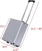Ensemble d'outils ménagers 799 pièces avec valise à roulettes en aluminium Kit d'outils de réparation automobile Boîte à outils et roues