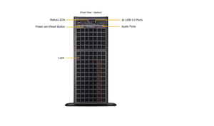 Servidor de Alto Rendimiento 4U/Torre SYS-741GE-TNRT DP, Estación de Trabajo Intel con hasta 4 GPU PCIe H100 o <span class=keywords><strong>A100</strong></span> - Product Image 5