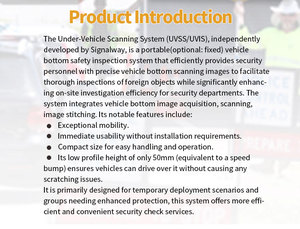 Obtenez des scans complets du dessous de caisse des véhicules en deux secondes avec le Signalway Portable UVSS - Product Image 3