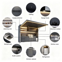 Ensemble de meubles de cuisine modulaires d'extérieur personnalisés, imperméables et ignifuges, avec four à pizza et évier pour la cuisson en extérieur