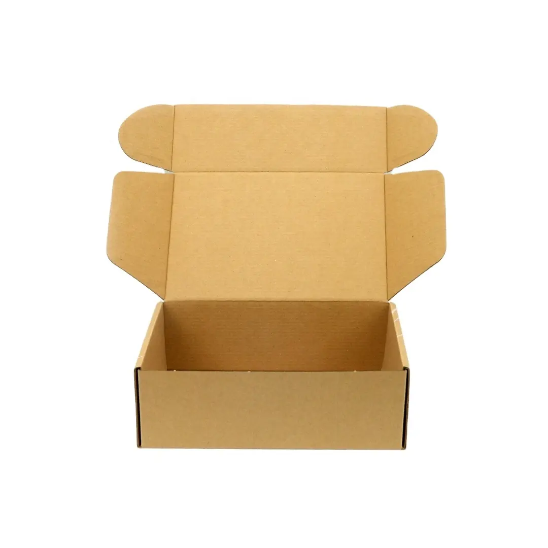 Boîte de papier kraft d'emballage alimentaire de vêtements personnalisés Boîte en carton ondulé jetable coloré