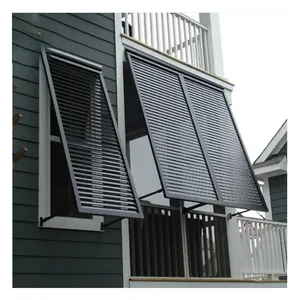 水平ブラインド屋外フレームアルミルーバー窓金属ルーバーパネルデザイン