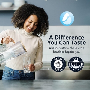 <span class=keywords><strong>Carafe</strong></span> <span class=keywords><strong>filtrante</strong></span> à <span class=keywords><strong>eau</strong></span> manuelle la plus vendue, en verre et acier inoxydable, 3,3 L, avec filtre à charbon actif, directement de l'usine - Product Image 2