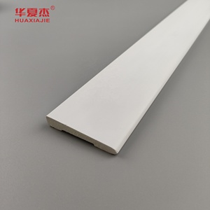Haute qualité 11/32x2-1/8 boîtier biseauté pvc blanc plinthe moulures et garnitures décoration intérieure - Product Image 1