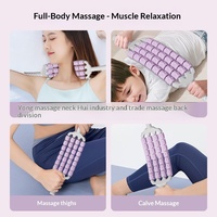 Bâton de massage en PP pour enfants, 465 mm, pour la relaxation du dos et des jambes, avec rouleau à picots pliable à quatre rangées