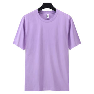 Camiseta de Manga Corta para Hombre y <span class=keywords><strong>Mujer</strong></span>, de Algodón de Felpa, 32 Hilos, Hilo Doble Solona, 240g, Algodón Puro, Transpirable, Absorbe la Humedad - Product Image 5