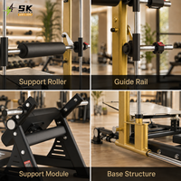 Machine à fessiers SK Hip Thrust, machine à fessiers à charge libre, équipement de musculation pour fessiers, équipement de gym pour usage commercial, fitness professionnel