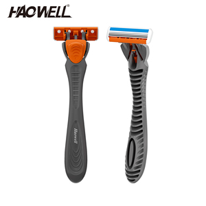 Maquinilla de Afeitar Manual de Triple Hoja HAOWELL K02 302 para Hombre con Mango de Plástico, Paquete Económico Grande 1+10 - Product Image 3