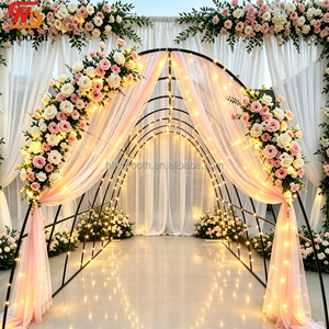 Durable Easy Install Iron Arch Aisle Entrance for Wedding Ceremony Custom Wedding <b>Backdrop</b> <b>Stand</b> for Event Stage Decor - Product Image 1